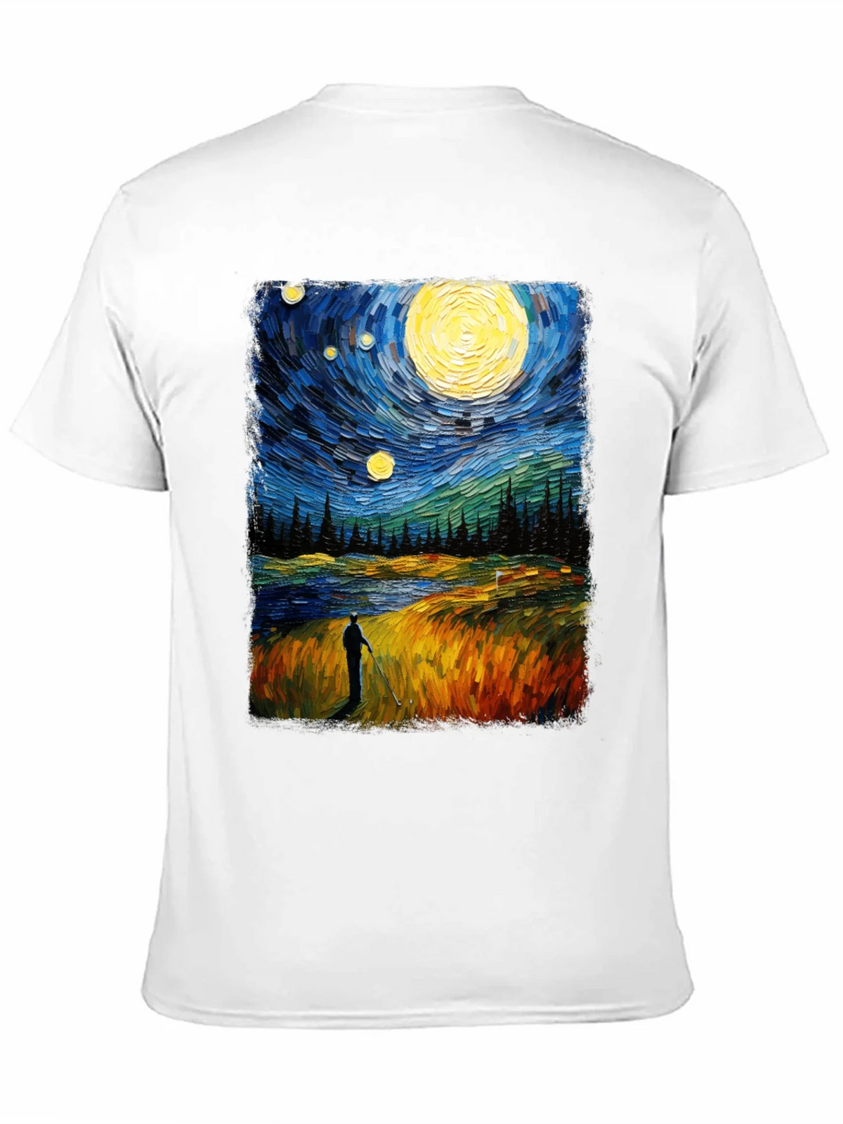 Starry Night Golfer Graphic Tee product image 10