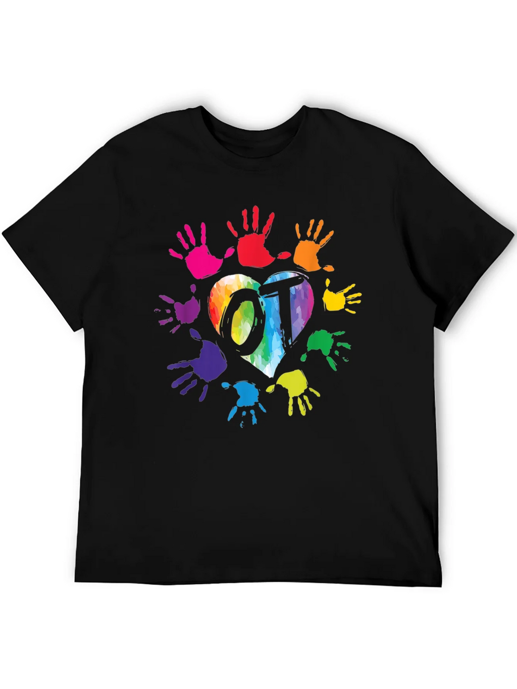 OT Rainbow Heart Handprint T-Shirt product image 5