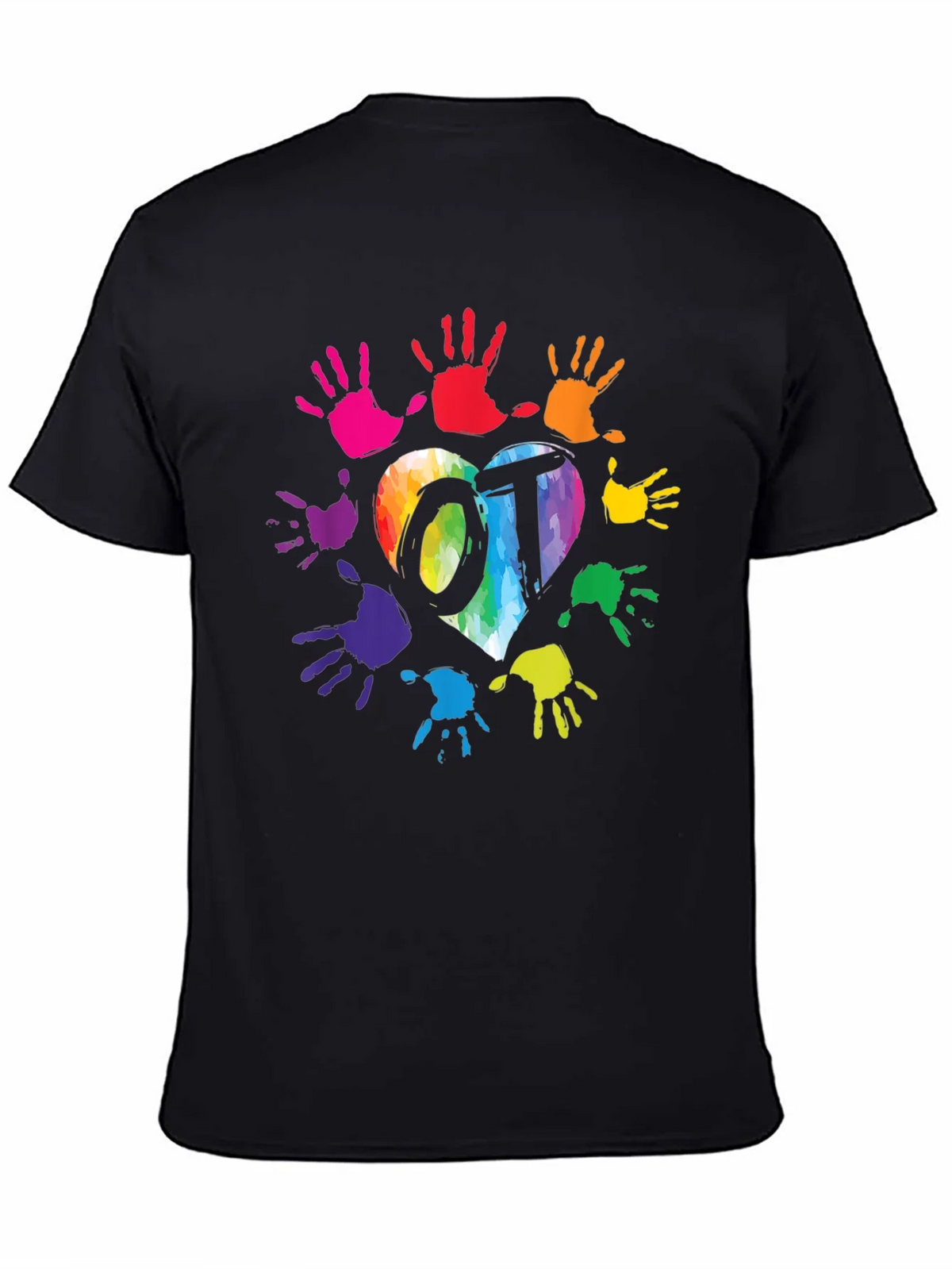 OT Rainbow Heart Handprint T-Shirt product image 4