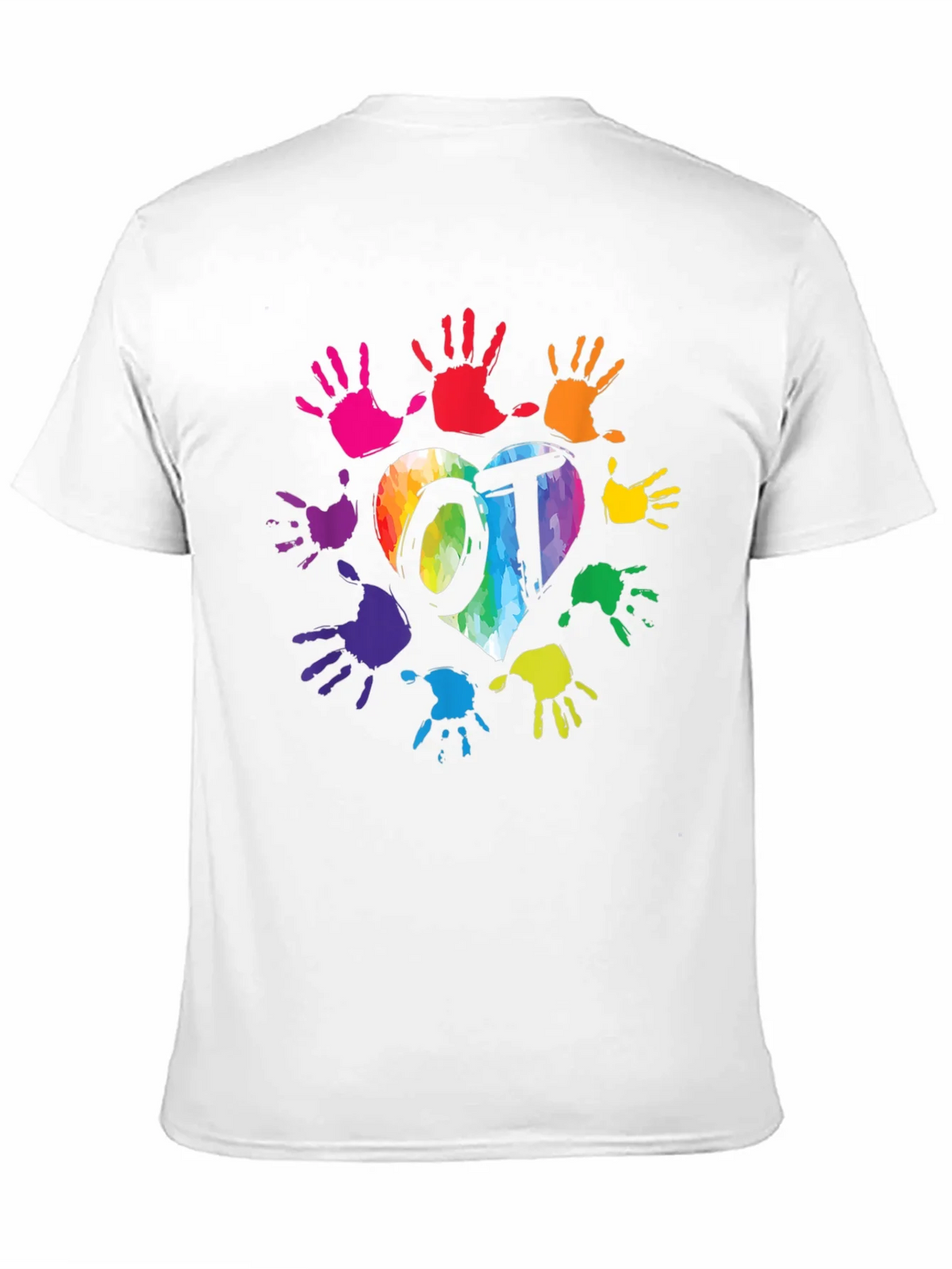 OT Rainbow Heart Handprint T-Shirt product image 10