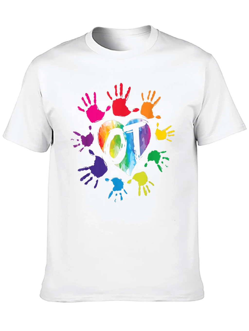 OT Rainbow Heart Handprint T-Shirt product image 9