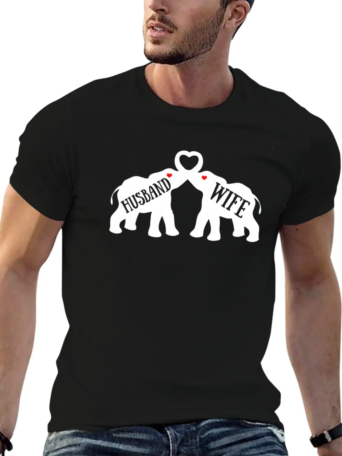 Husband & Wife Matching Elephant T-Shirt product image 6