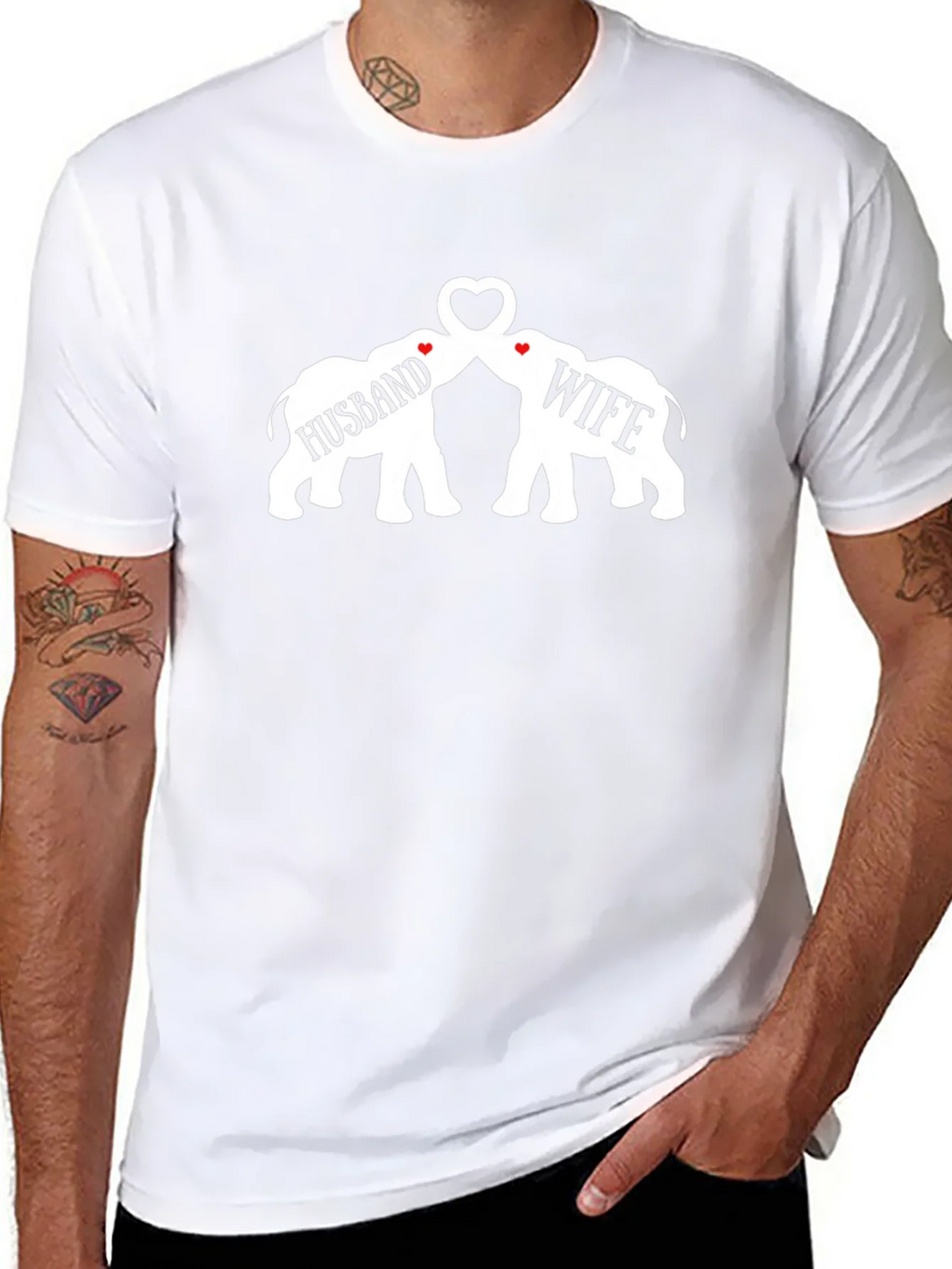 Husband & Wife Matching Elephant T-Shirt product image 7