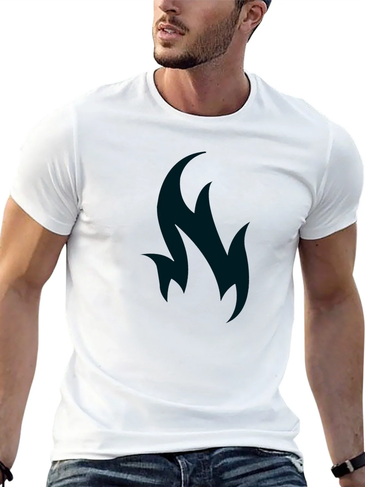 Abstract Flame Graphic Tee - Soft Cotton Blend product image 11