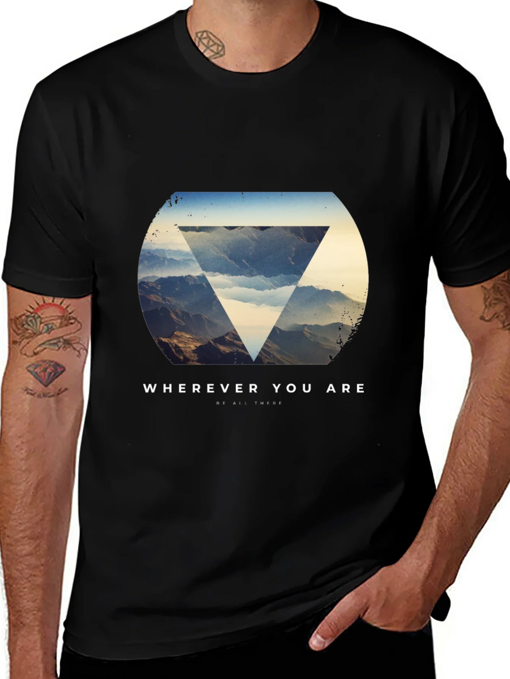 Wherever You Are Graphic Tee - Stylish Black T-Shirt product image 1
