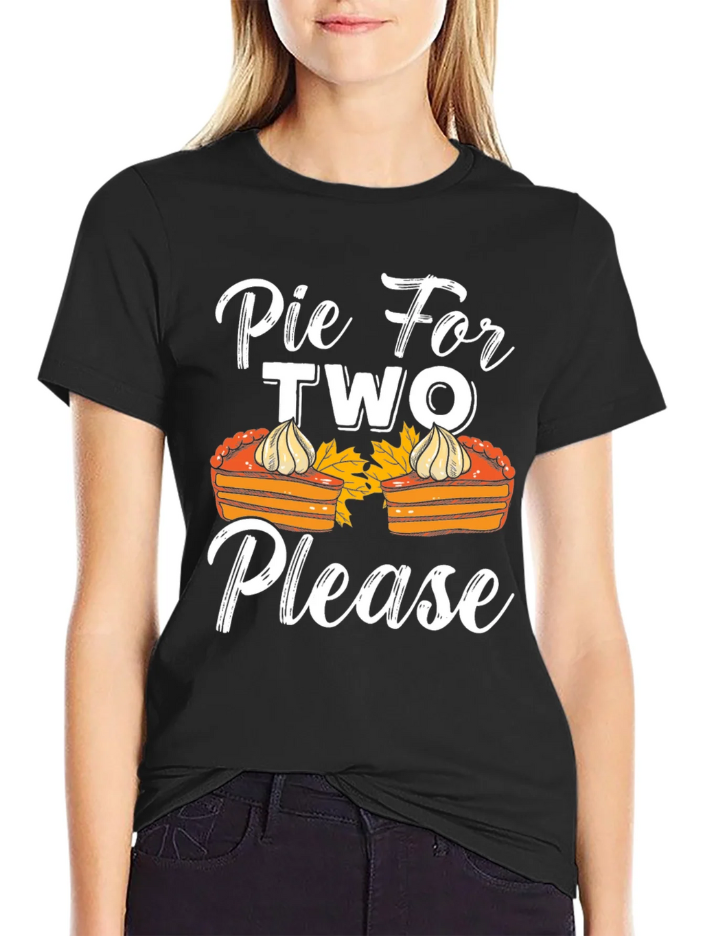 Pie For Two Please T-Shirt - Thanksgiving Apparel product image 2