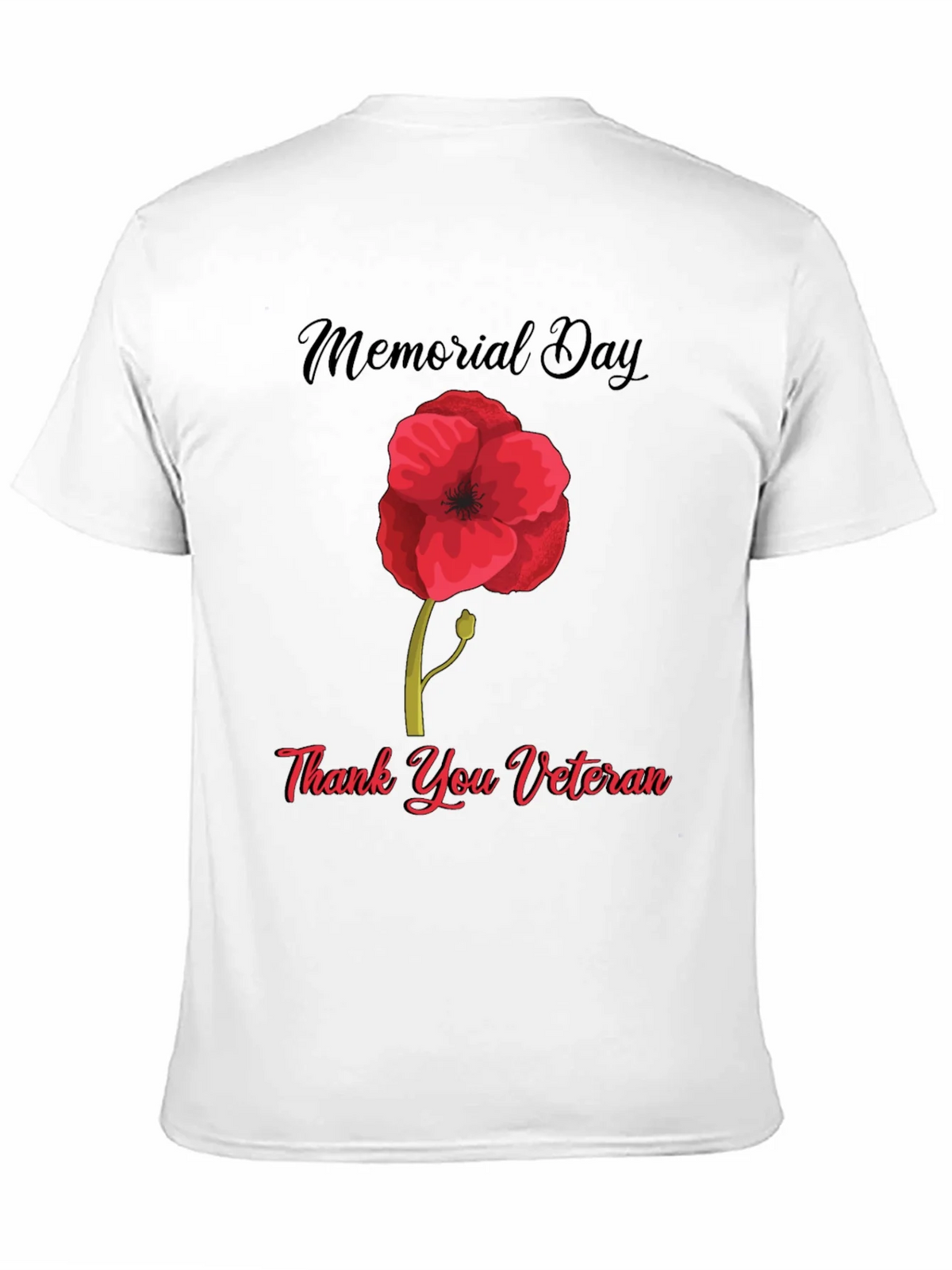 Memorial Day Thank You Veteran Poppy T-Shirt product image 10