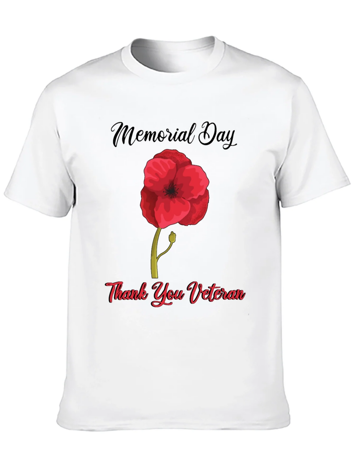 Memorial Day Thank You Veteran Poppy T-Shirt product image 9
