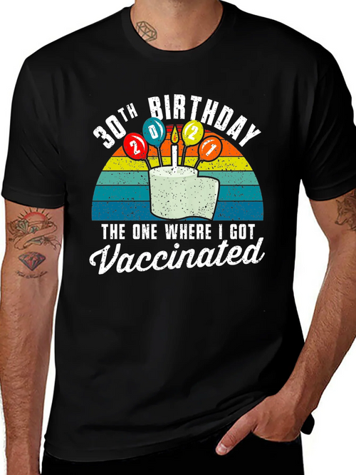 30th Birthday Vaccinated T-Shirt product image 1