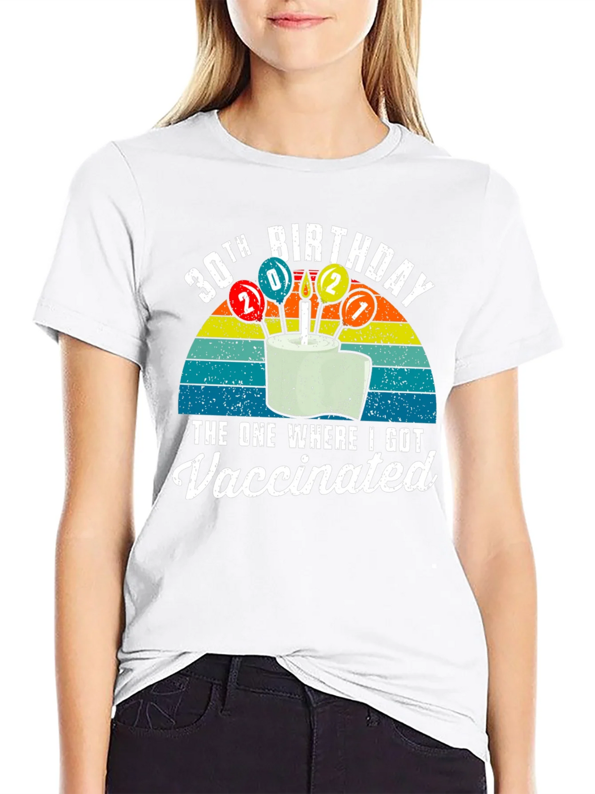 30th Birthday Vaccinated T-Shirt product image 8
