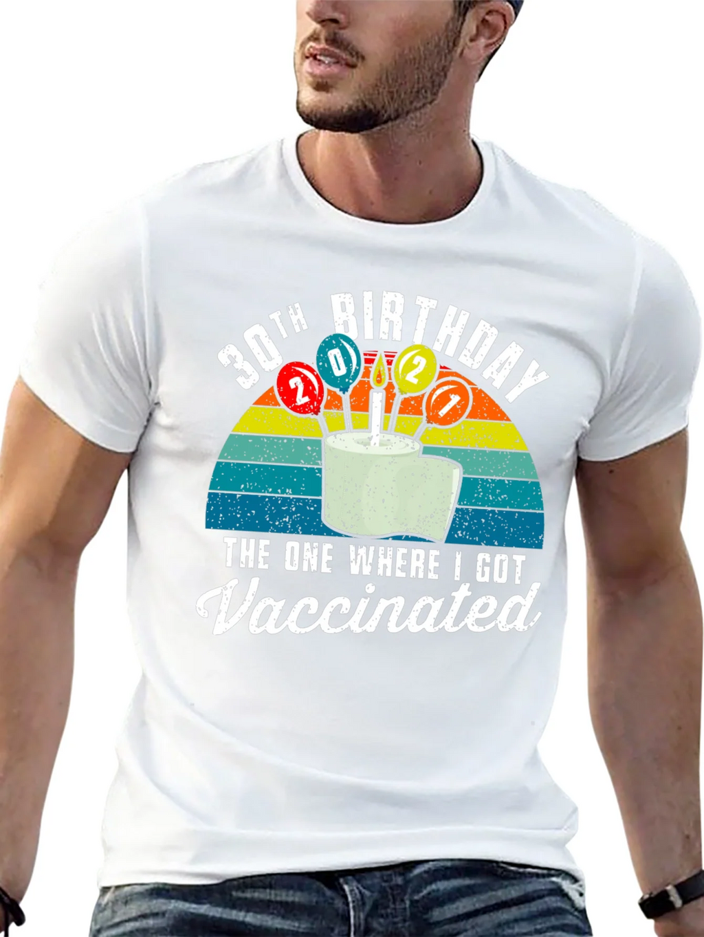30th Birthday Vaccinated T-Shirt product image 12