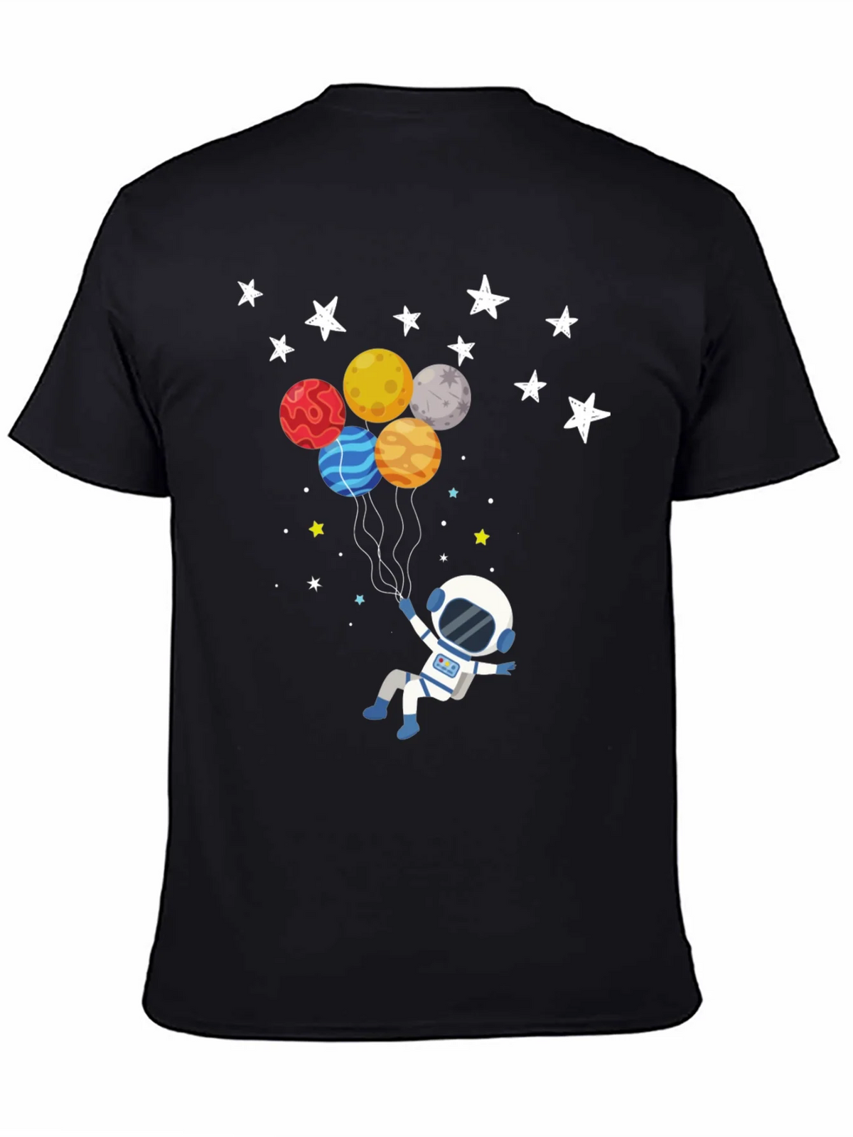 Astronaut Planet Balloons Graphic T-Shirt product image 4