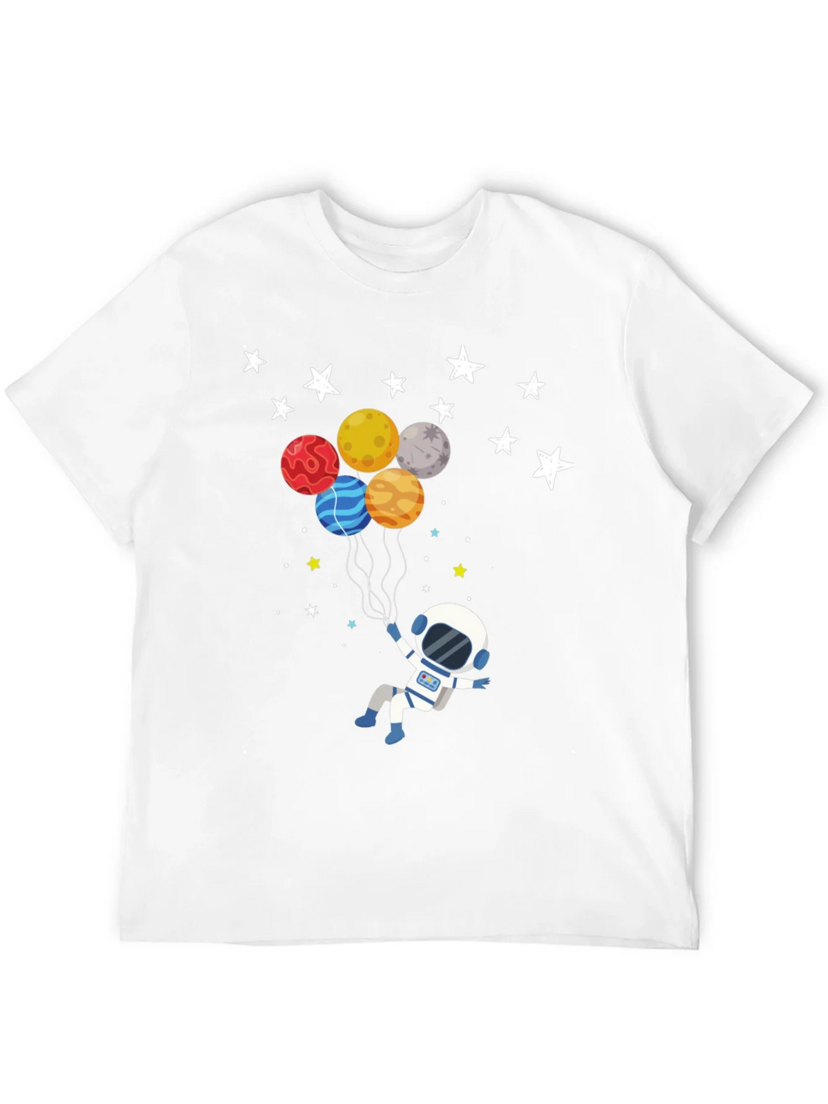 Astronaut Planet Balloons Graphic T-Shirt product image 11