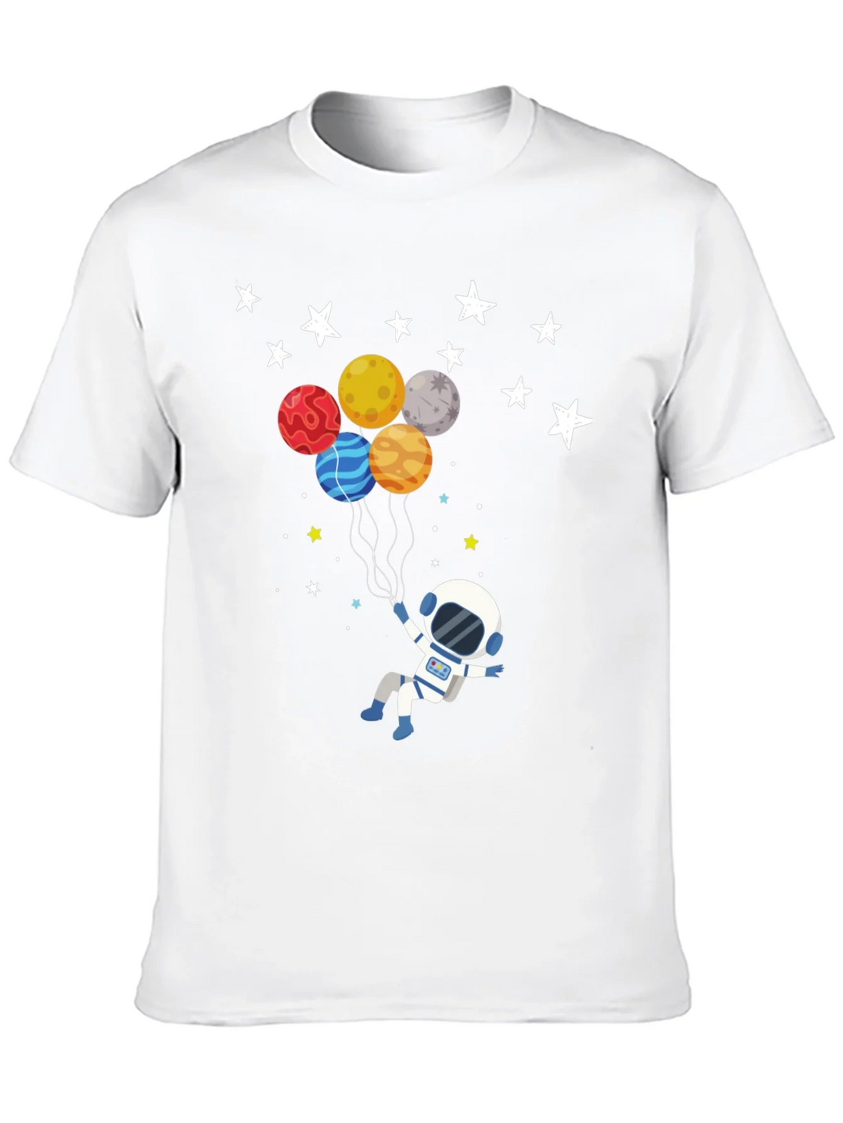 Astronaut Planet Balloons Graphic T-Shirt product image 9