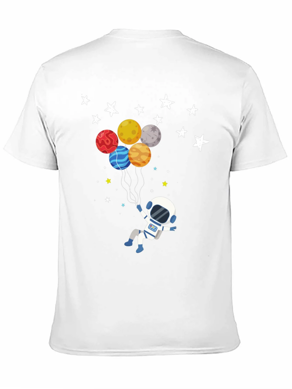 Astronaut Planet Balloons Graphic T-Shirt product image 10