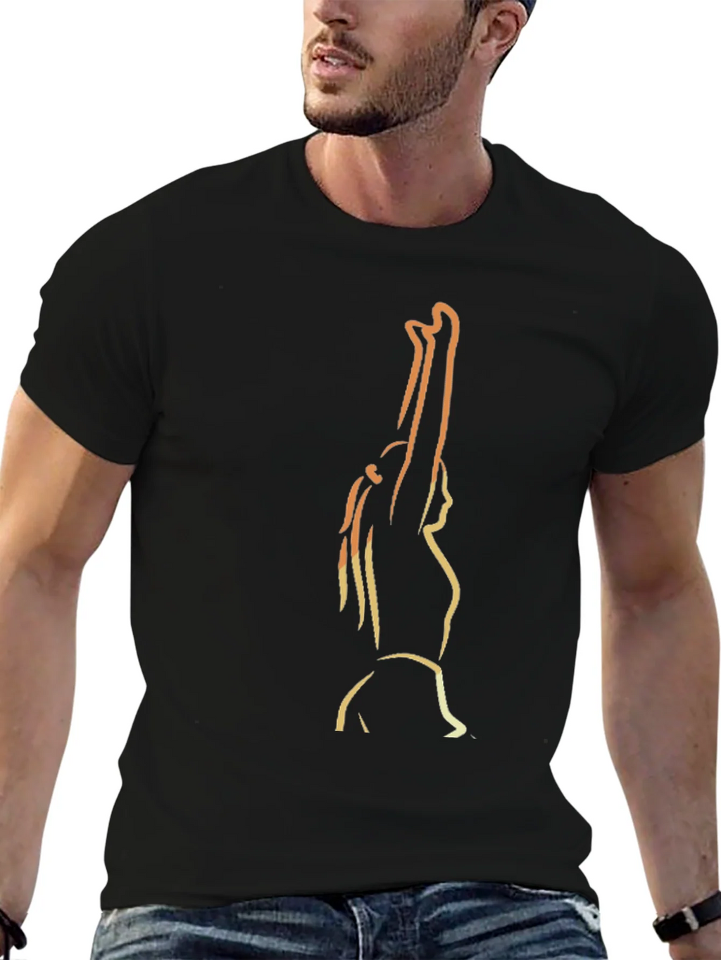 Silhouette Graphic Tee - Black product image 6