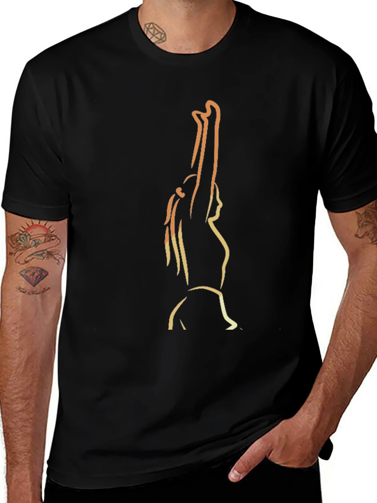 Silhouette Graphic Tee - Black product image 1
