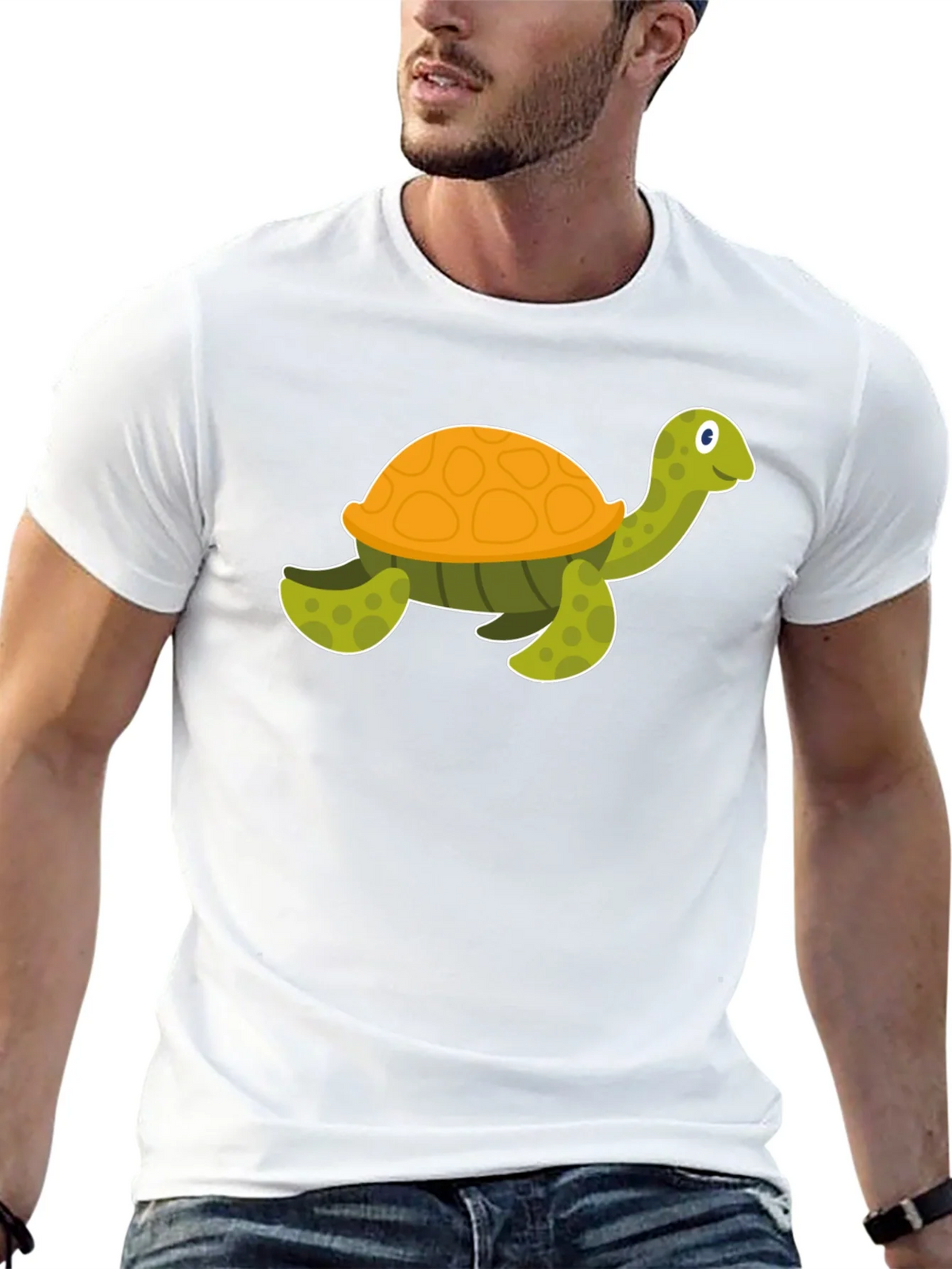 Cartoon Turtle Black T-Shirt product image 12