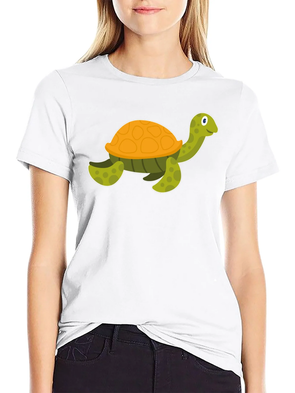 Cartoon Turtle Black T-Shirt product image 8