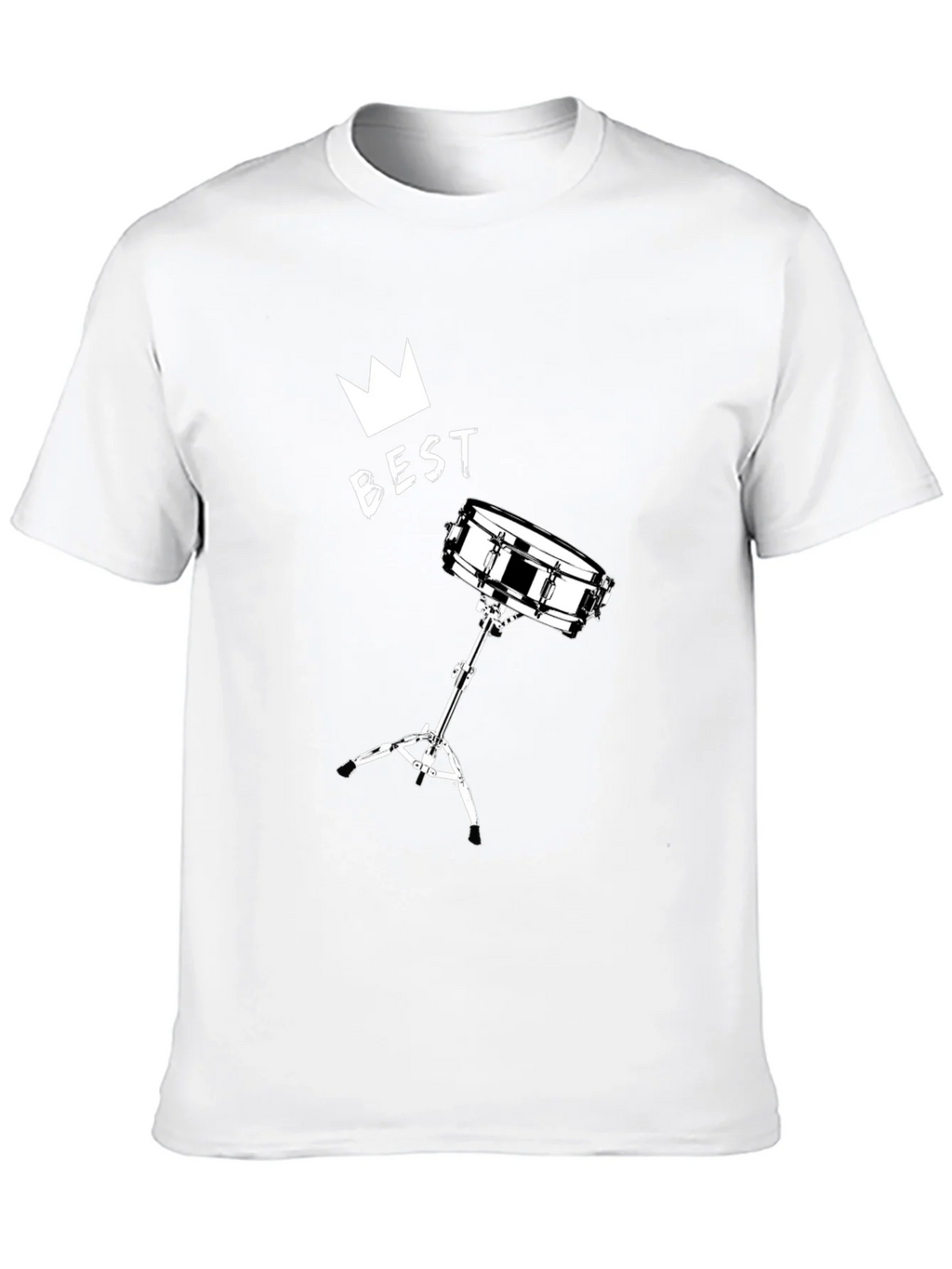 Best Drummer T-Shirt - Crown & Snare Drum Design product image 8