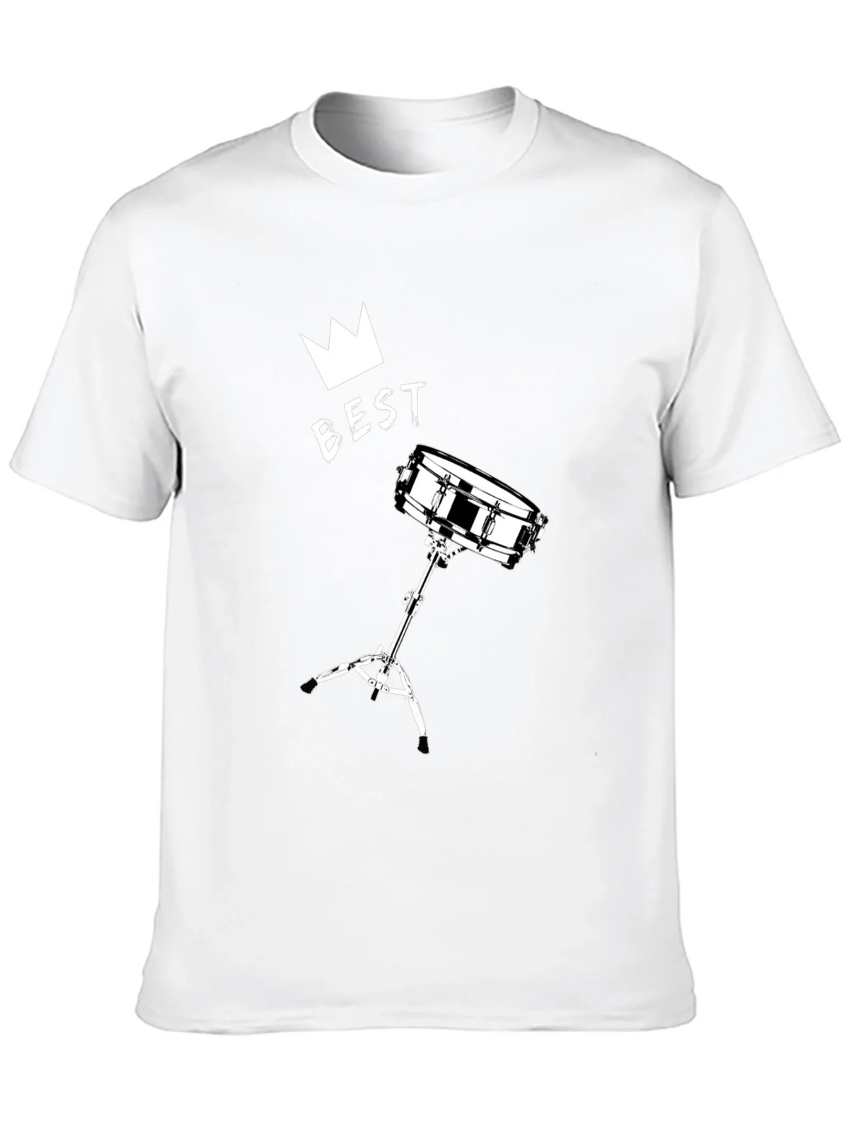 Best Drummer T-Shirt - Crown & Snare Drum Design product image 8