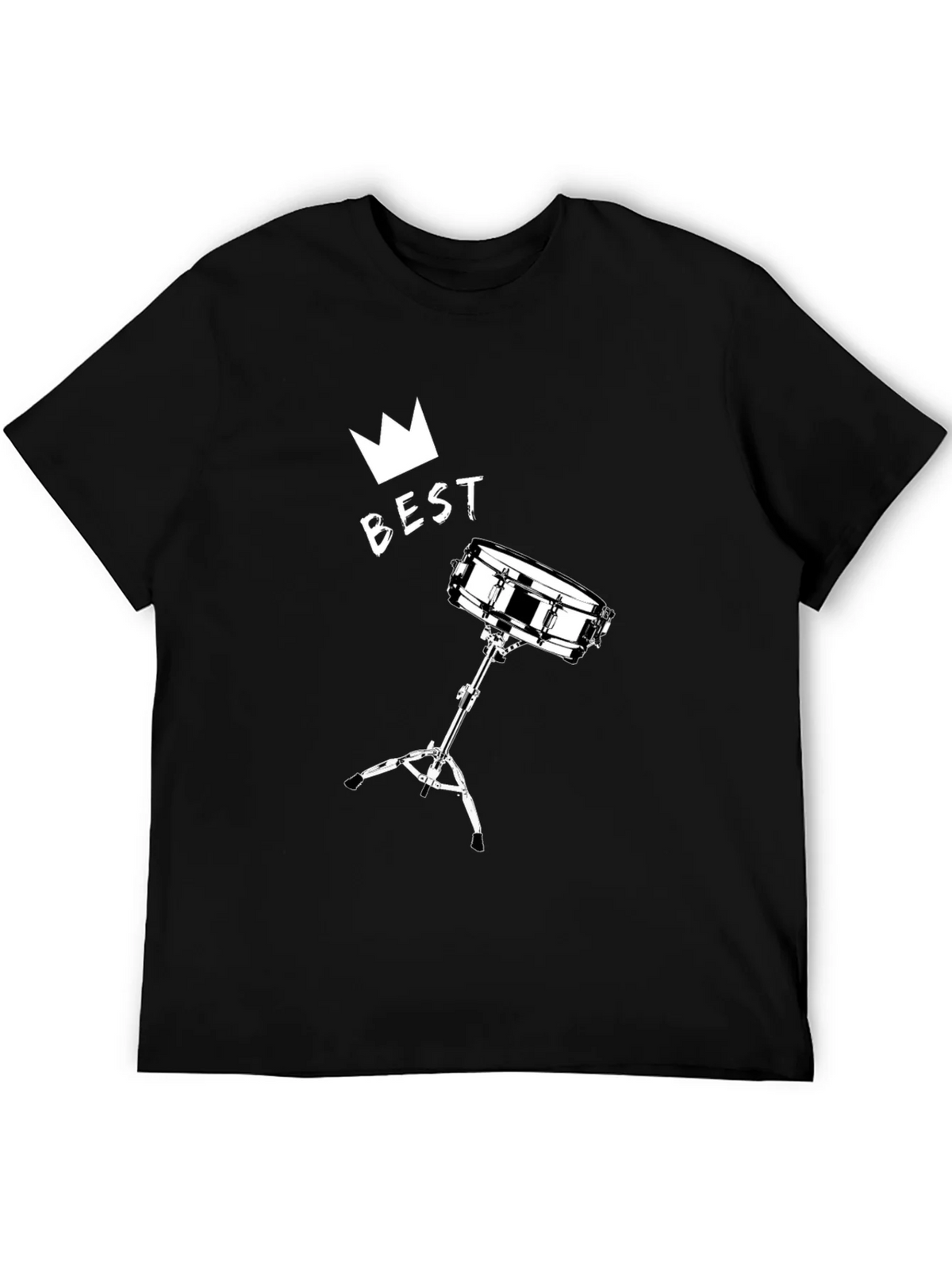 Best Drummer T-Shirt - Crown & Snare Drum Design product image 4