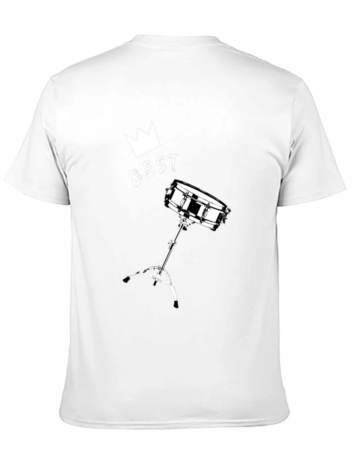 Best Drummer T-Shirt - Crown & Snare Drum Design product image 9