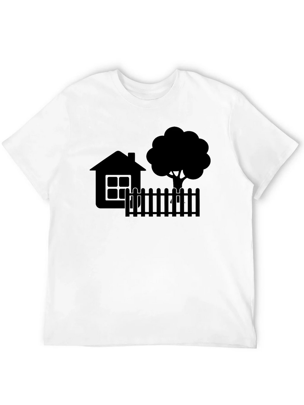 House & Tree Graphic Tee - Modern Black Shirt product image 9