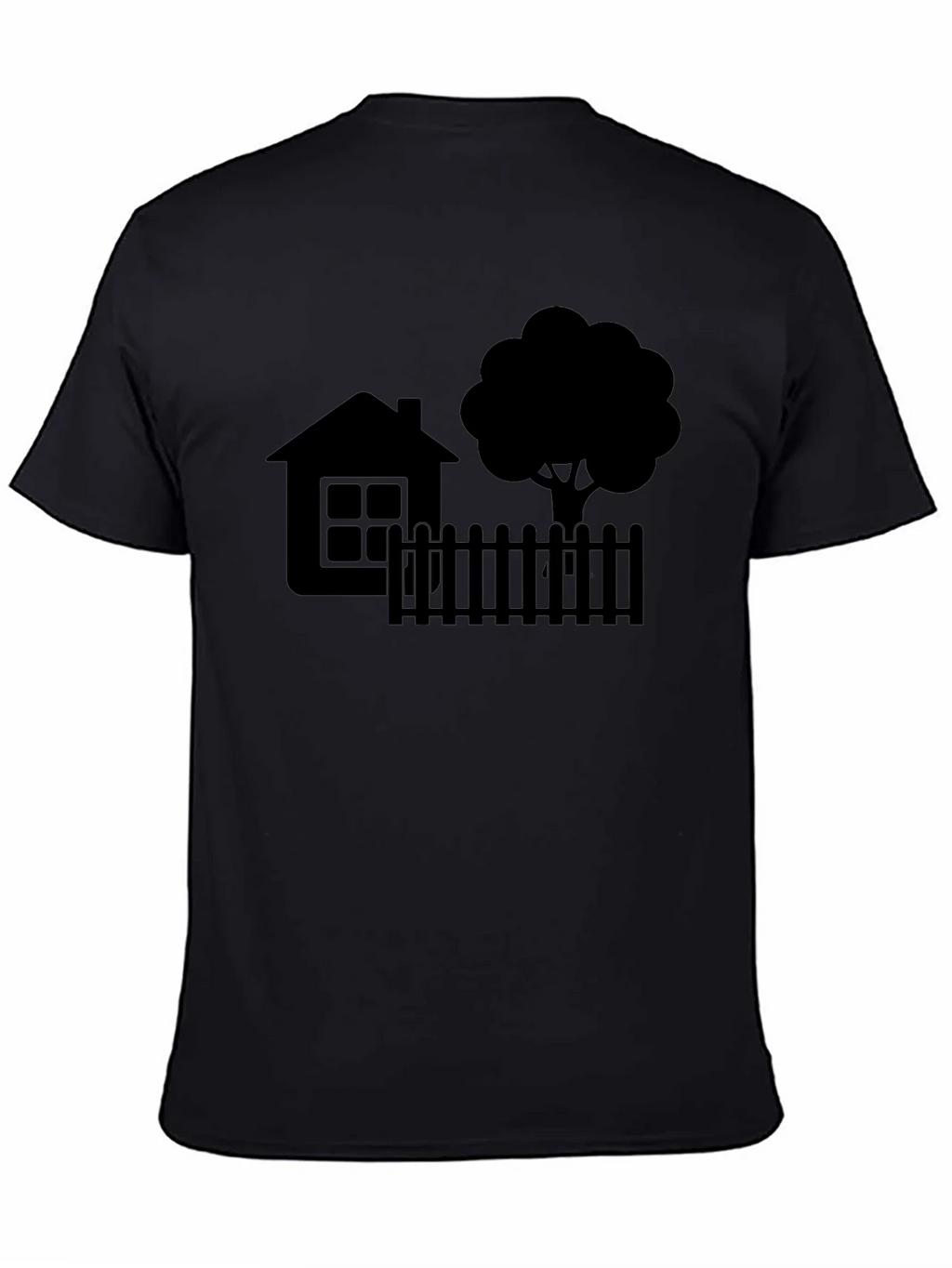House & Tree Graphic Tee - Modern Black Shirt product image 4