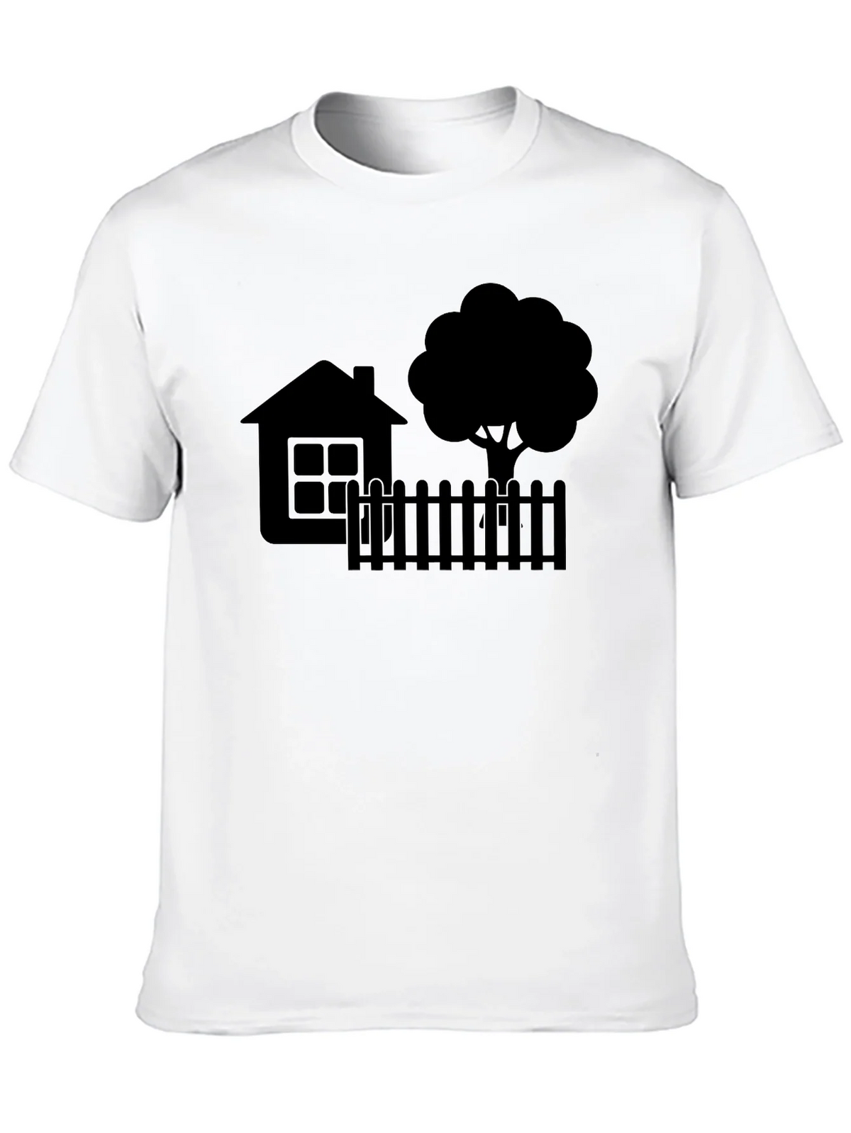 House & Tree Graphic Tee - Modern Black Shirt product image 7