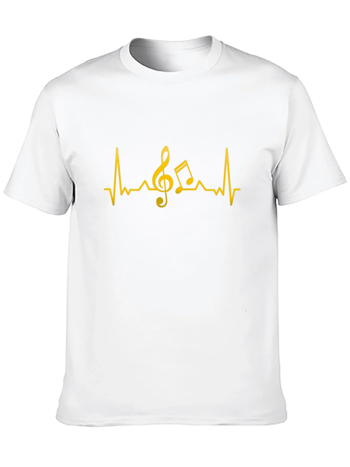 Music Heartbeat T-Shirt - Black Cotton Tee product image 9