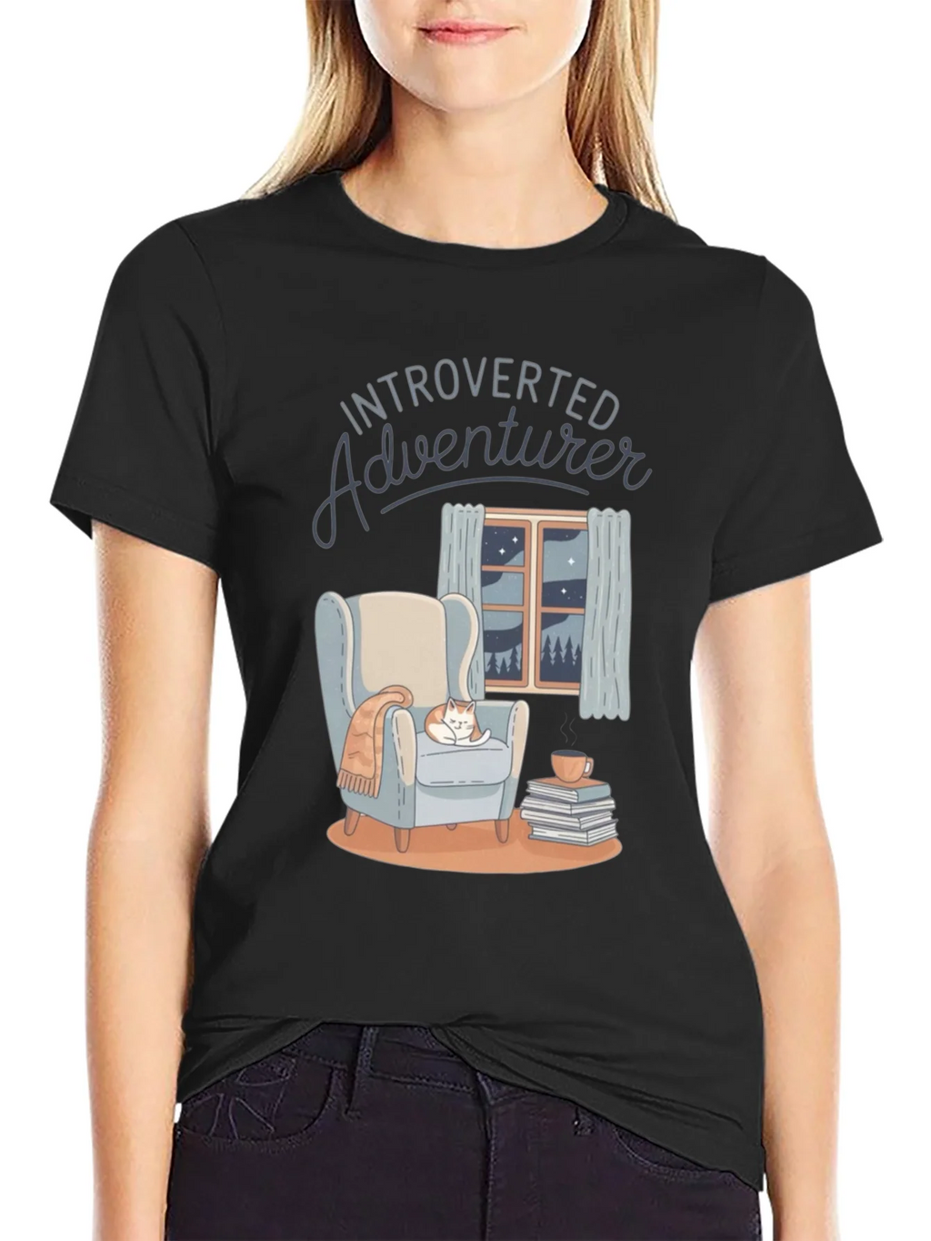 Introverted Adventurer Comfort Graphic Tee product image 2