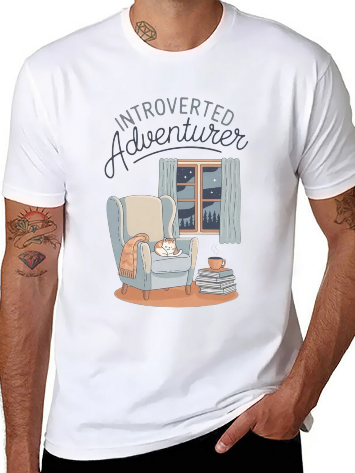 Introverted Adventurer Comfort Graphic Tee product image 7