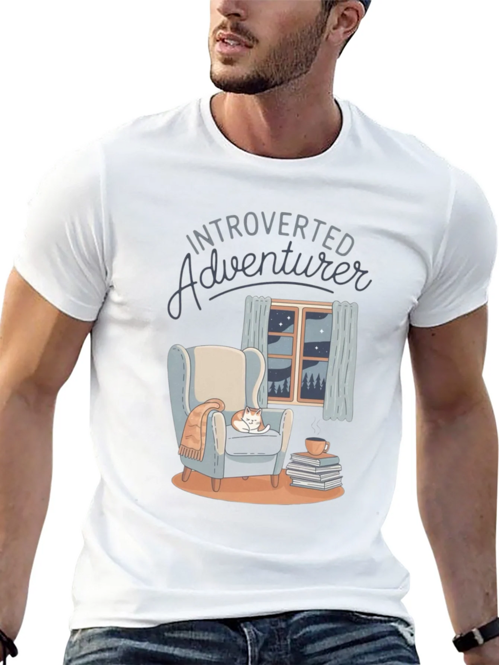 Introverted Adventurer Comfort Graphic Tee product image 12
