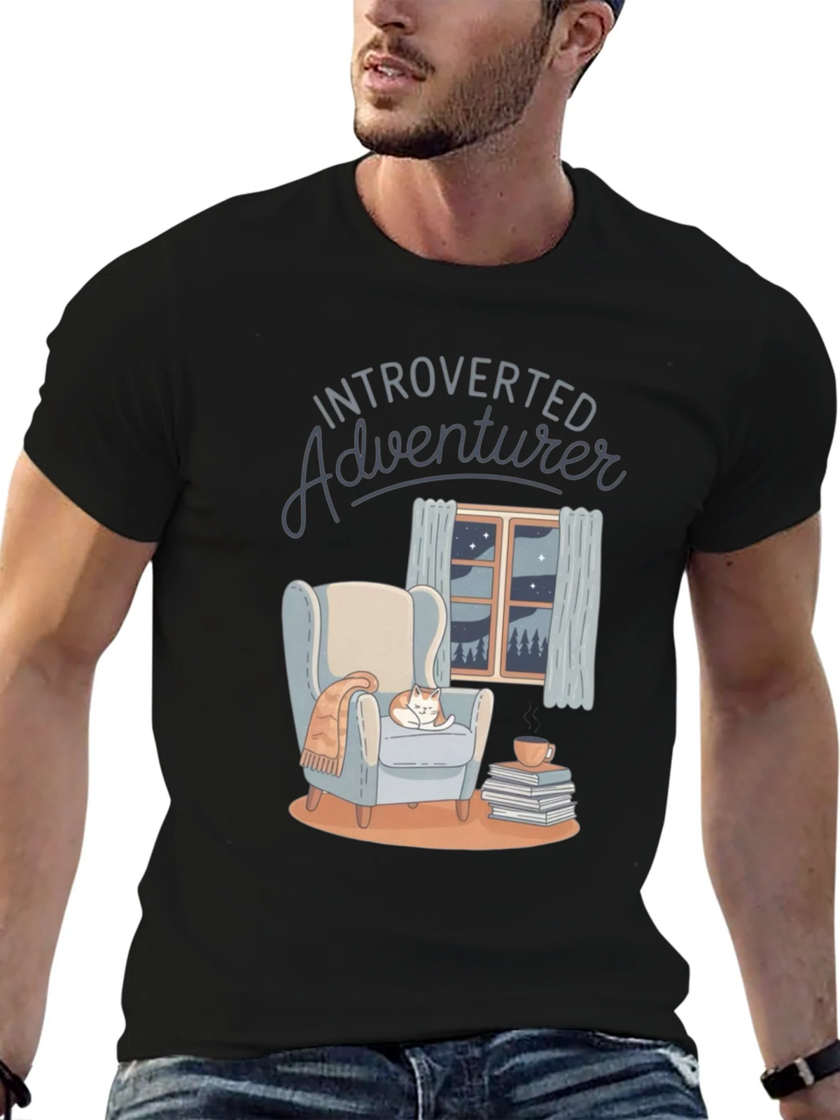 Introverted Adventurer Comfort Graphic Tee product image 6
