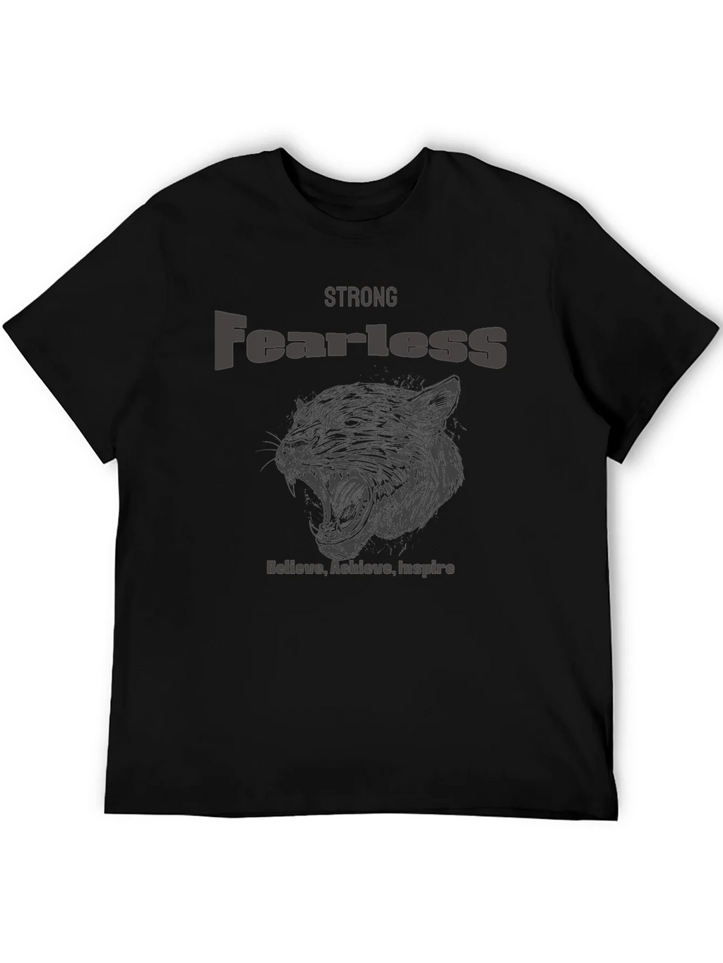 Strong Fearless Graphic T-Shirt - Believe Achieve Inspire product image 4