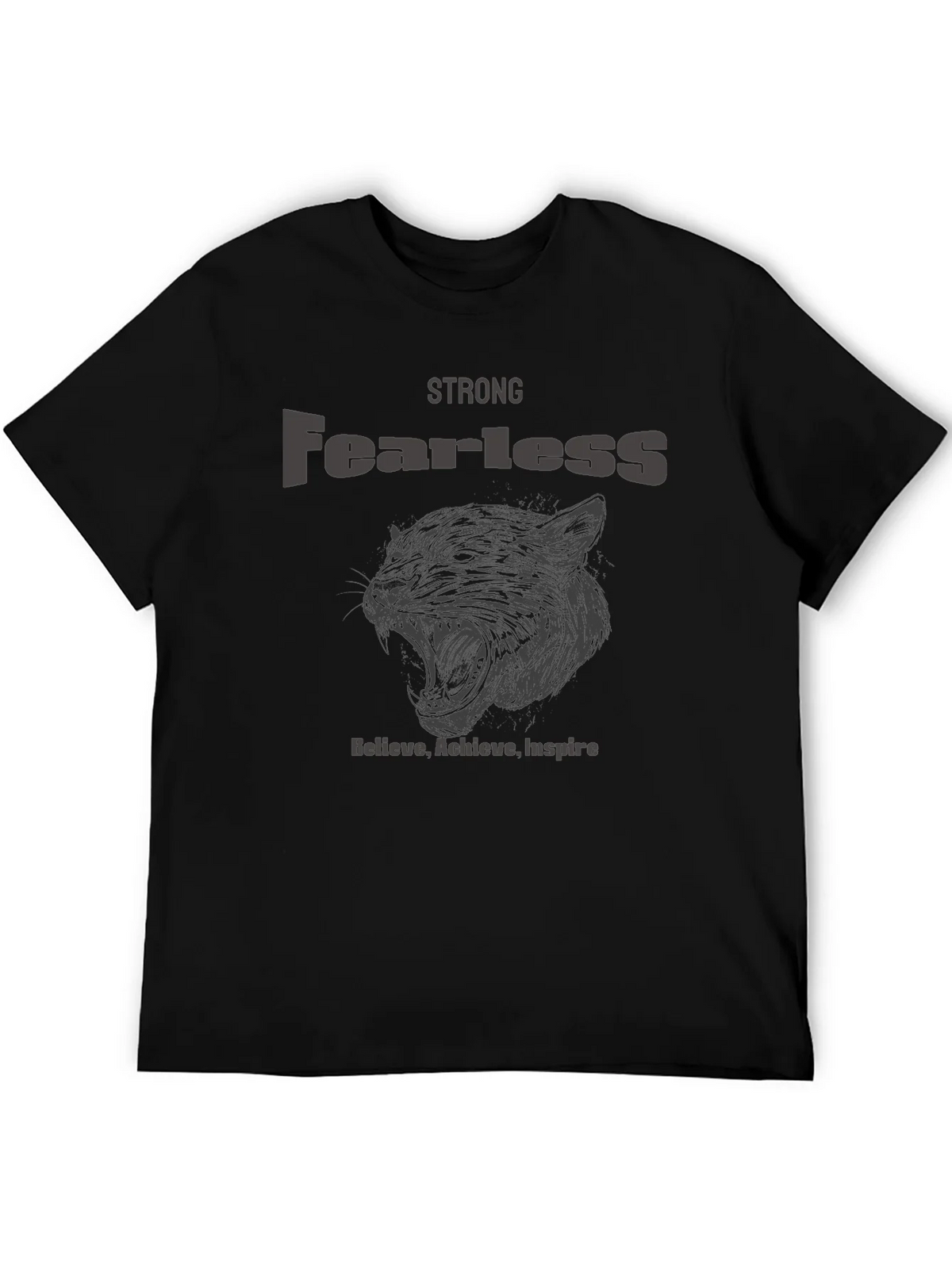 Strong Fearless Graphic T-Shirt - Believe Achieve Inspire product image 4
