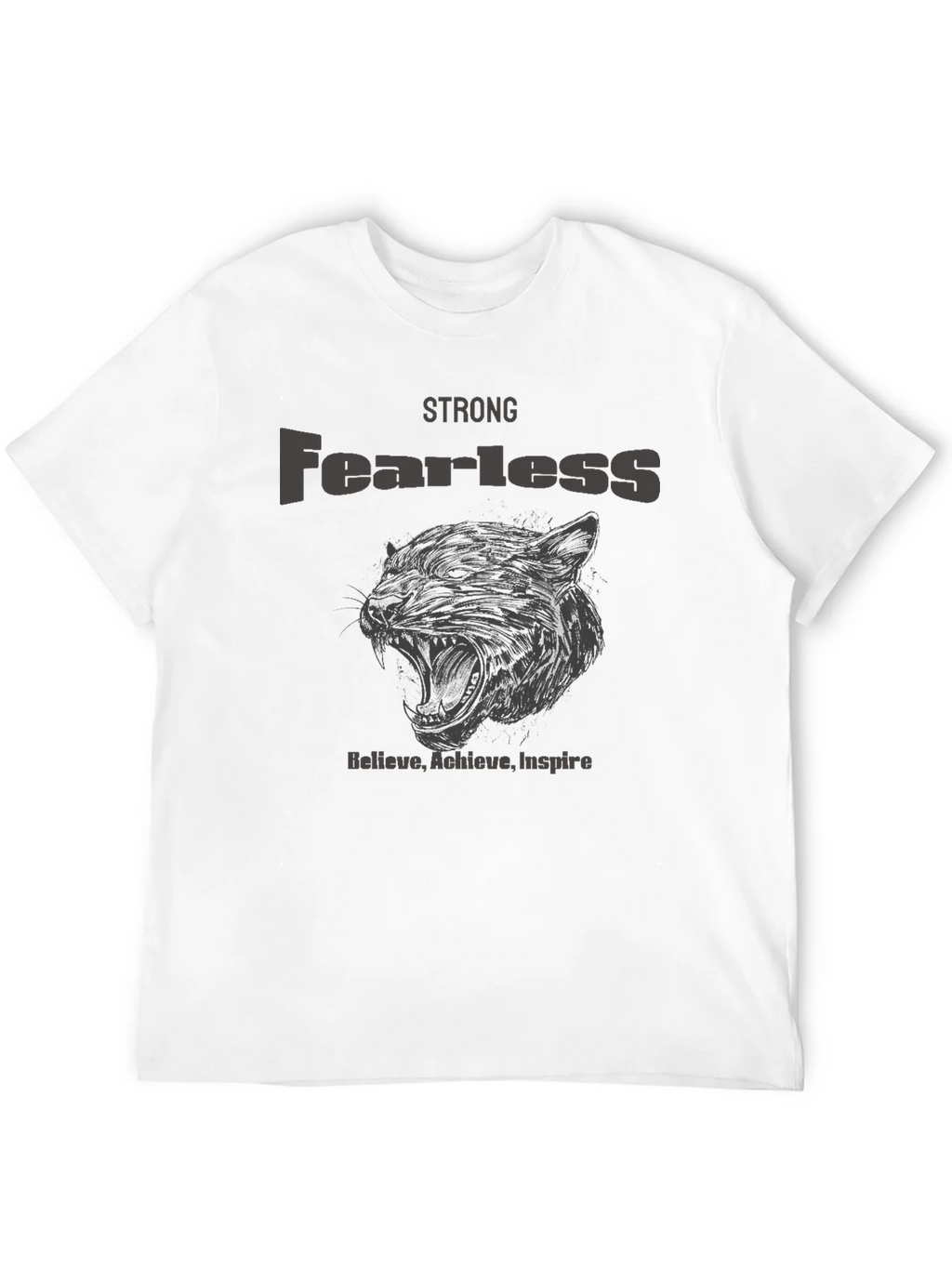 Strong Fearless Graphic T-Shirt - Believe Achieve Inspire product image 9