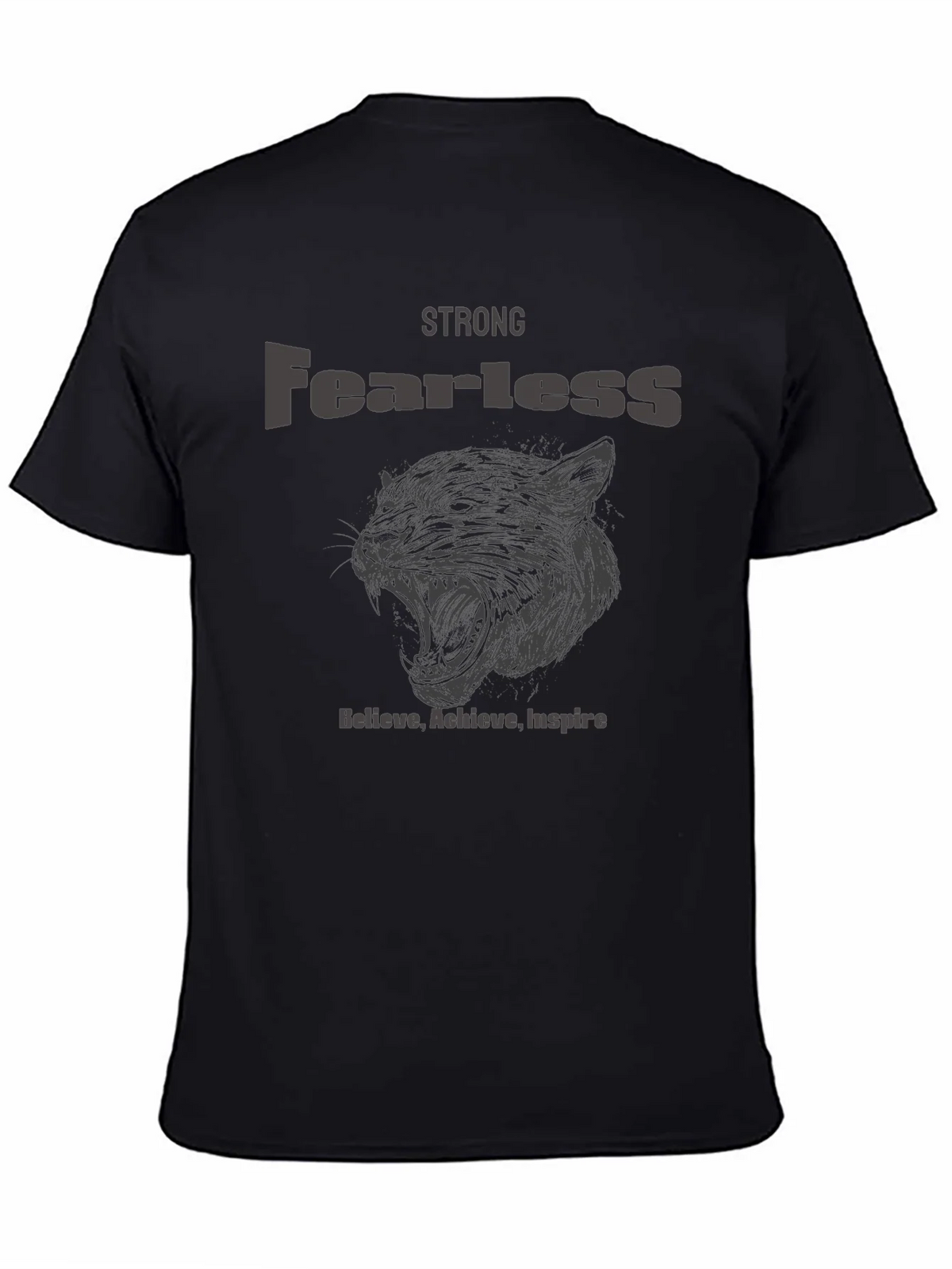 Strong Fearless Graphic T-Shirt - Believe Achieve Inspire product image 3