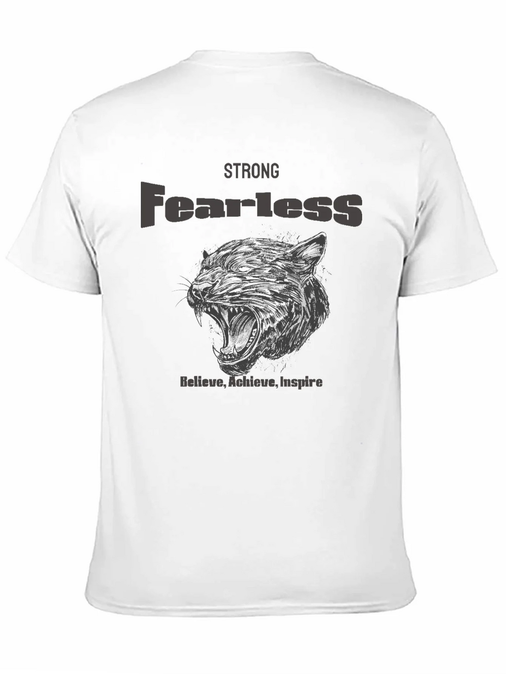 Strong Fearless Graphic T-Shirt - Believe Achieve Inspire product image 8