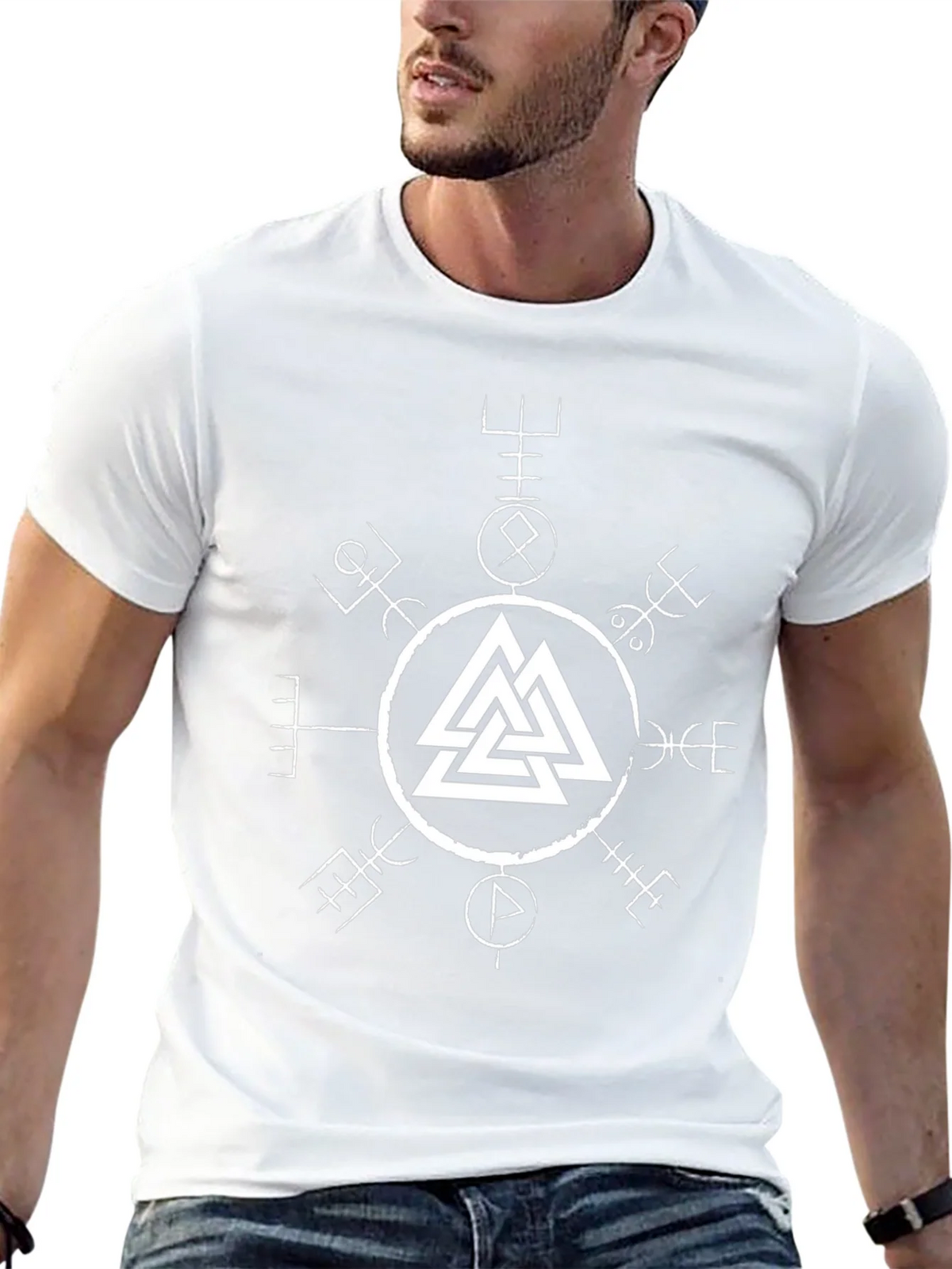 Viking Compass Valhalla Symbol T-Shirt product image 12