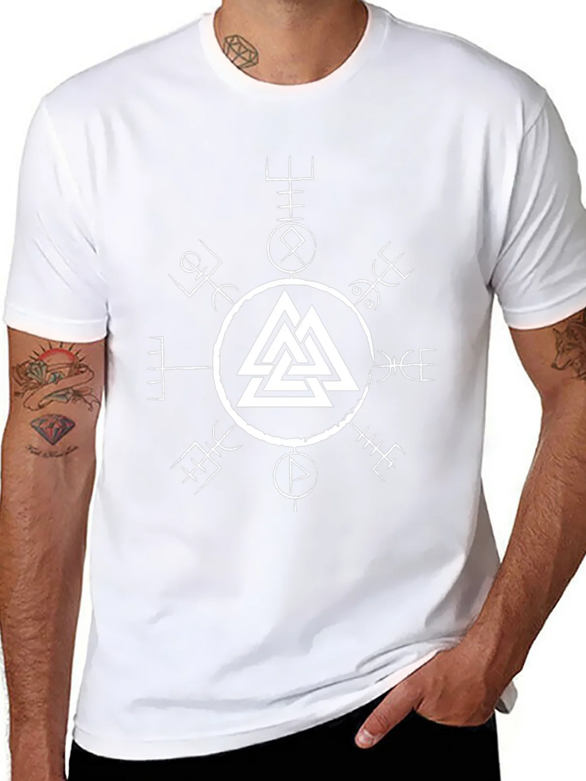 Viking Compass Valhalla Symbol T-Shirt product image 7