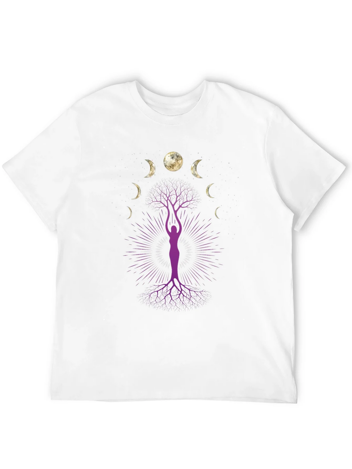 Moon Phase Tree Graphic Tee - Black product image 11