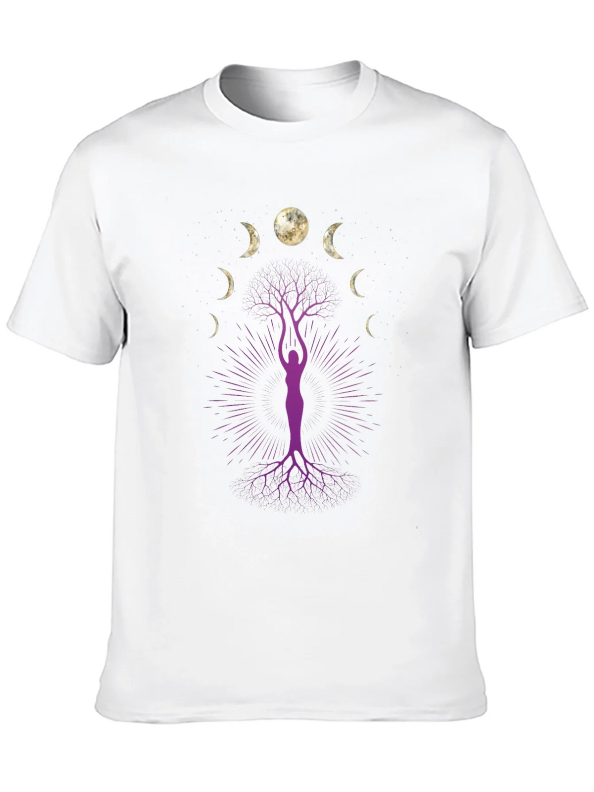 Moon Phase Tree Graphic Tee - Black product image 9