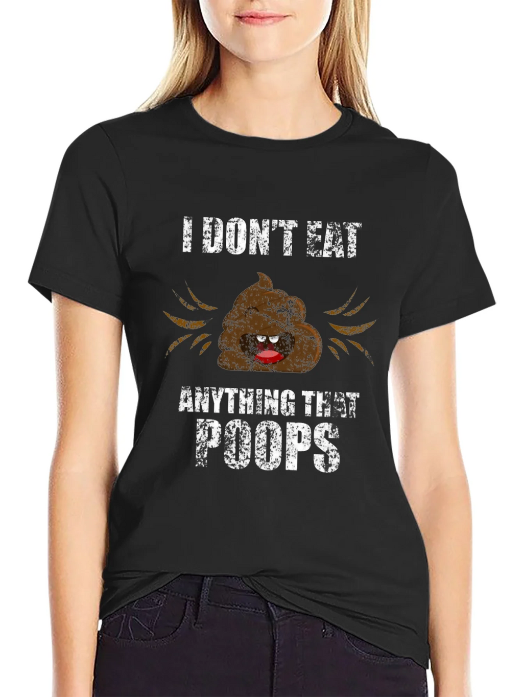 Funny I Dont Eat Anything That Poops Graphic Tee product image 2