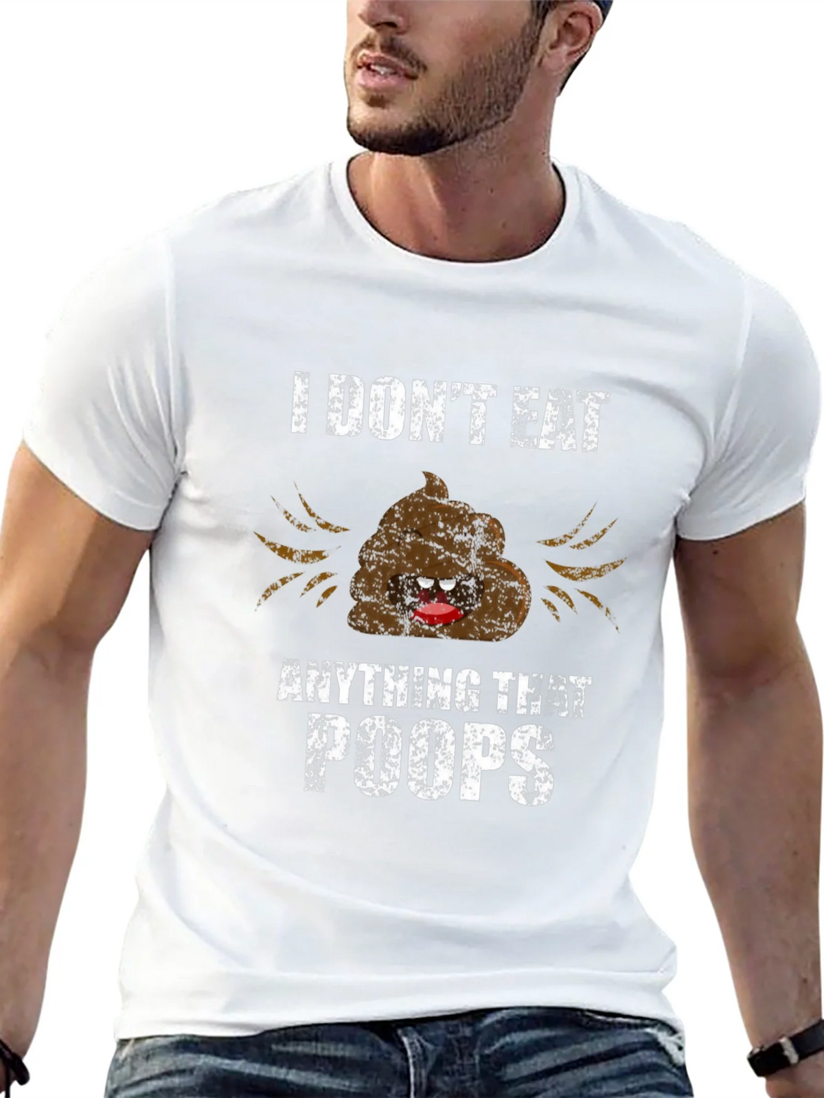 Funny I Dont Eat Anything That Poops Graphic Tee product image 11