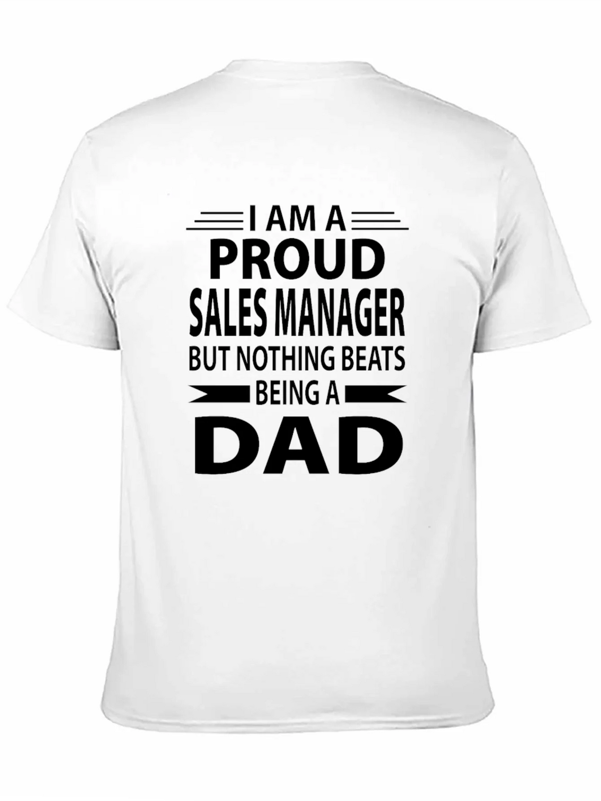 Proud Sales Manager Dad Graphic T-Shirt product image 2