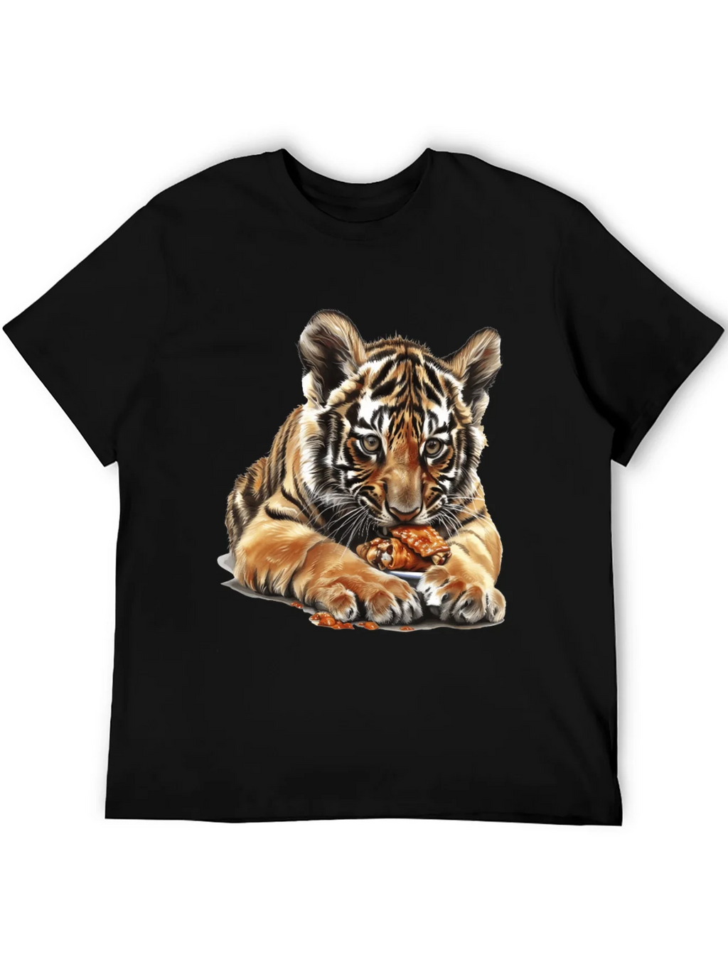 Tiger Cub Chicken Wings Graphic Tee - Black product image 5