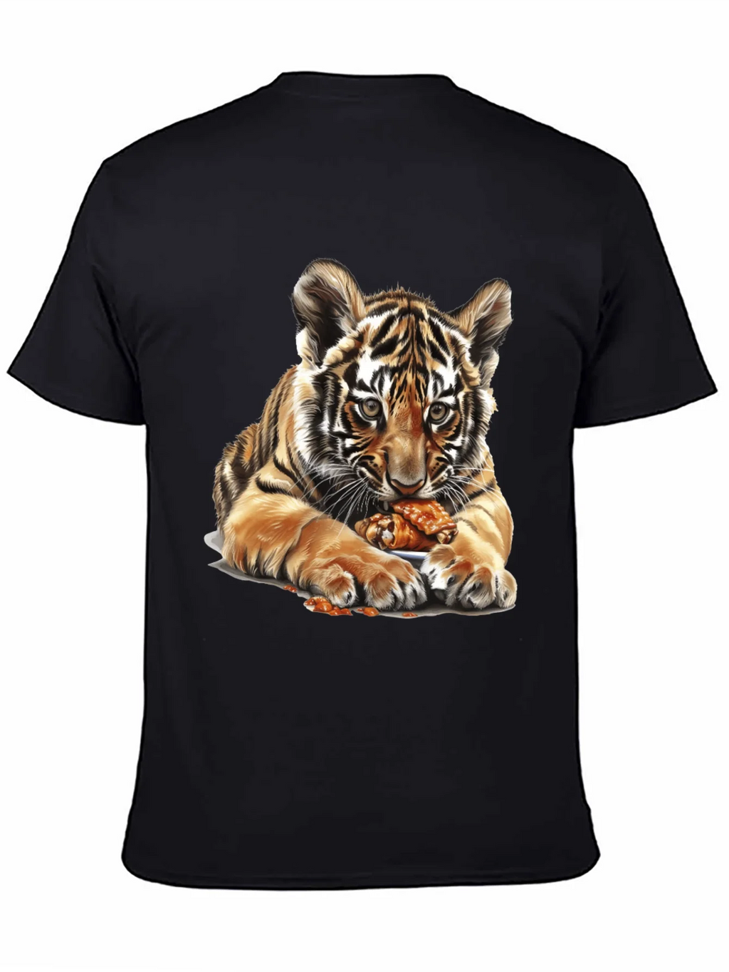 Tiger Cub Chicken Wings Graphic Tee - Black product image 4