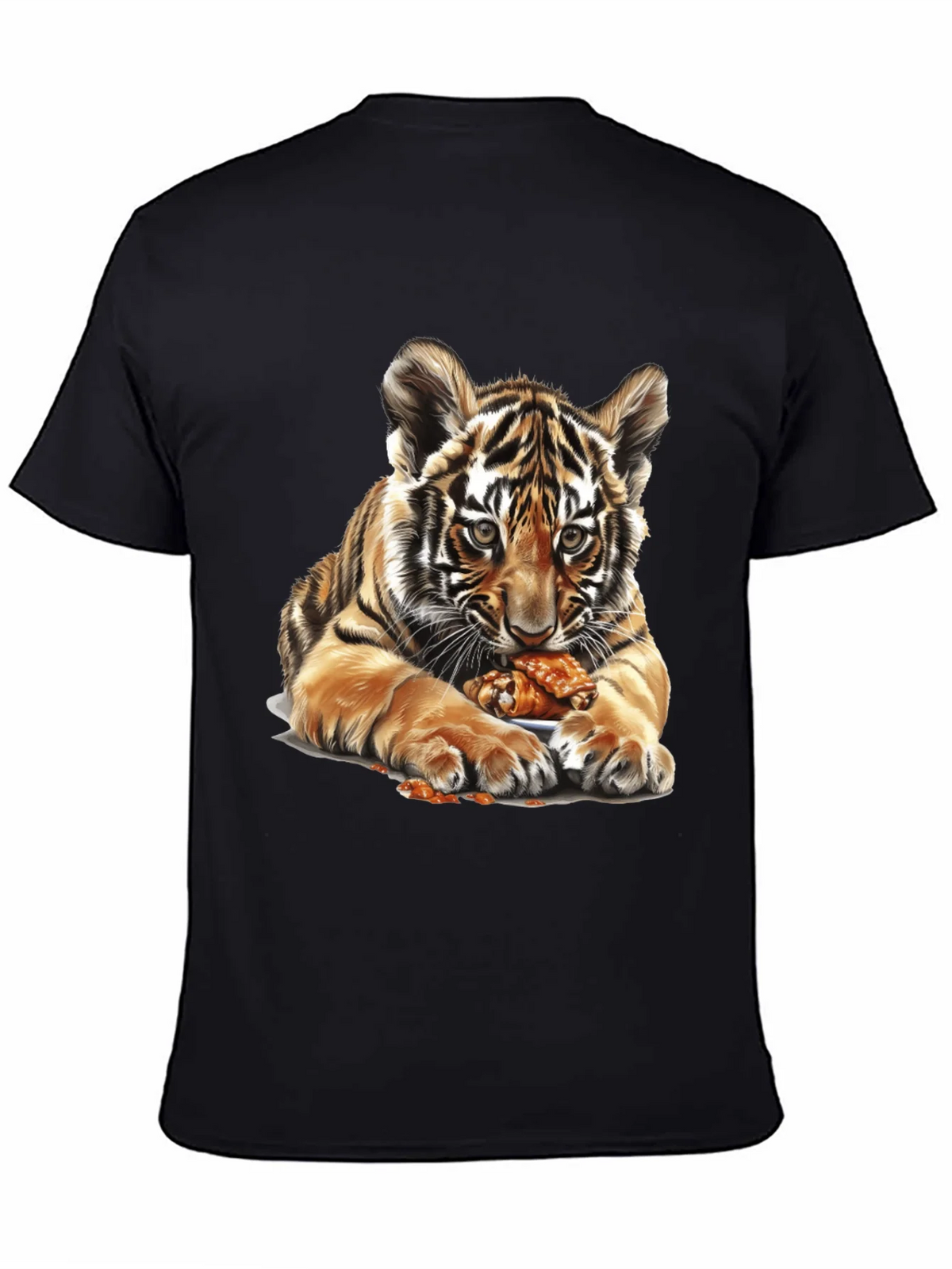 Tiger Cub Chicken Wings Graphic Tee - Black product image 4